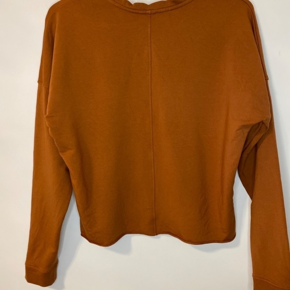 Knix Cropped Sweatshirt, Caramel, Small - Picture 6 of 9